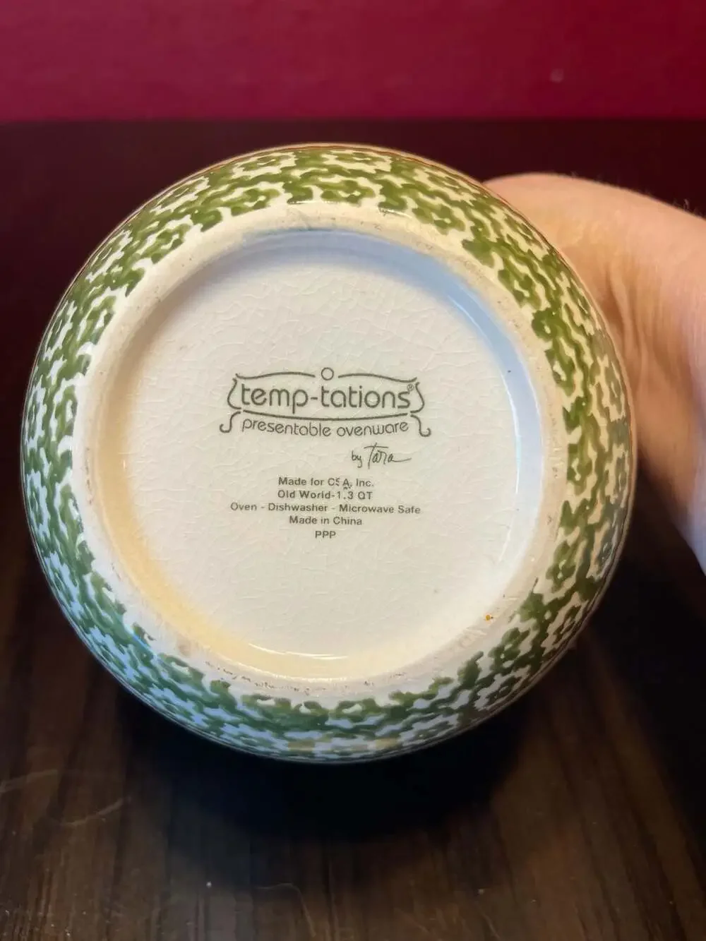 Temp-tations Old World Green Canister Set